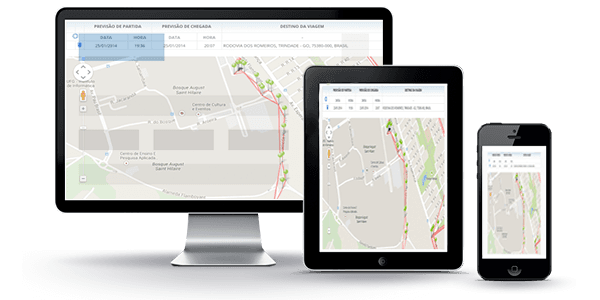 Portal de monitoramento em múltiplas telas